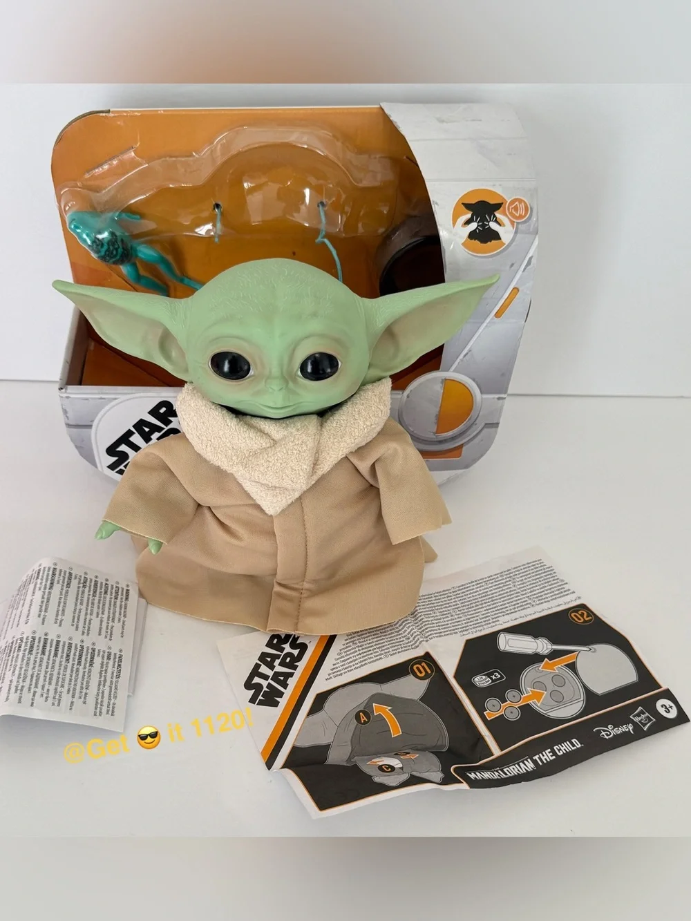 Star Wars The Child Groku Talking Plush Toy with Character Sounds Baby Yoda 7.5